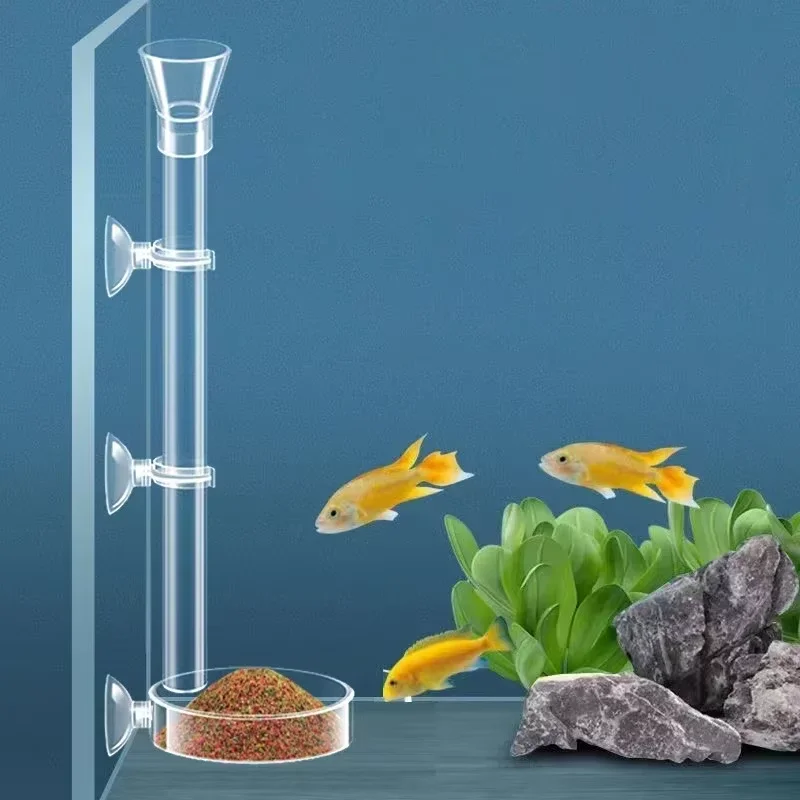 Aquarium Plant Red - Aquarium glazen voedingsbuis & garnalenschotelset -