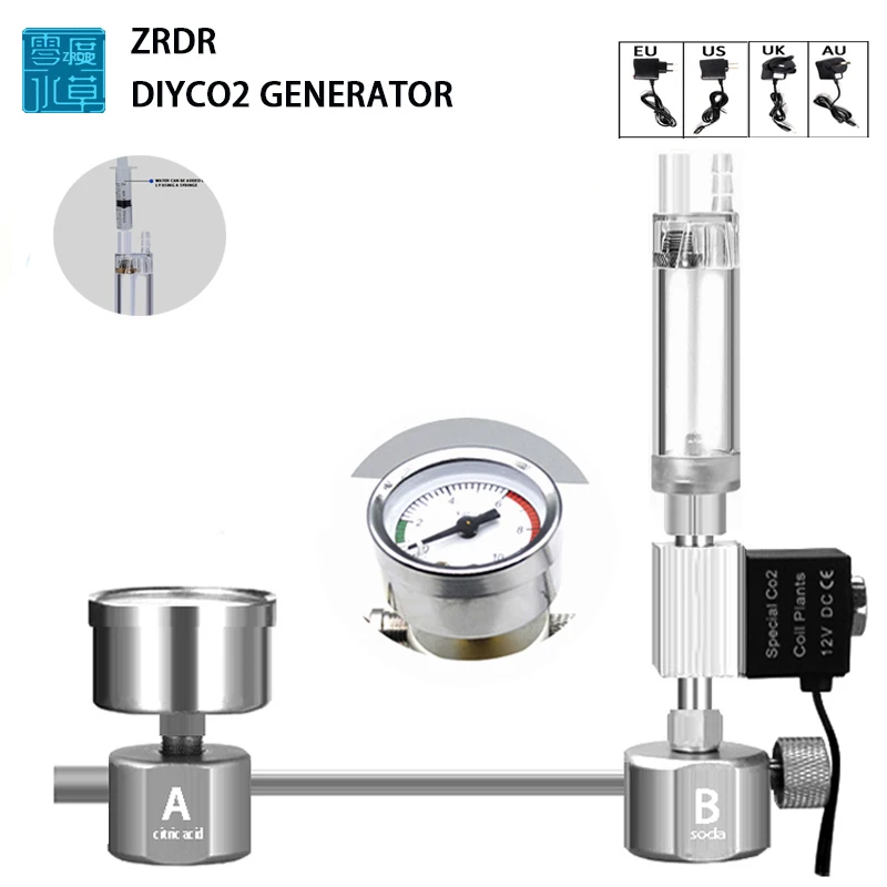 Planted Aquarium Tank Kit - Aquarium DIY CO2 Reactor Generator Systeem