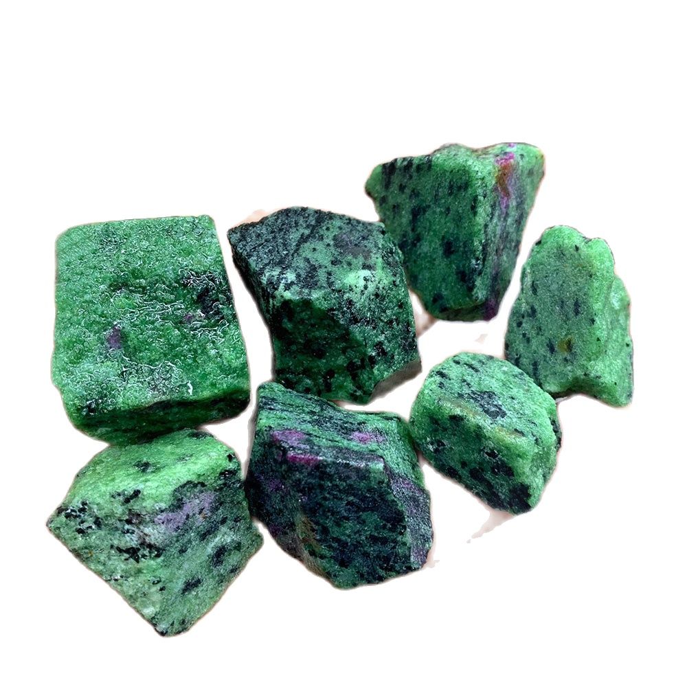 Aquarium Plant Red - 1Pc Natuurlijke Rode Groene Zoisite Ruwe