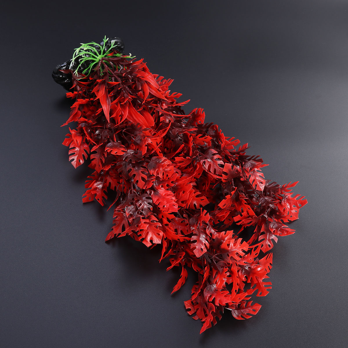 Aquarium Plant Red - 40 cm Rode Kunstplanten voor Aquariumdecoratie,