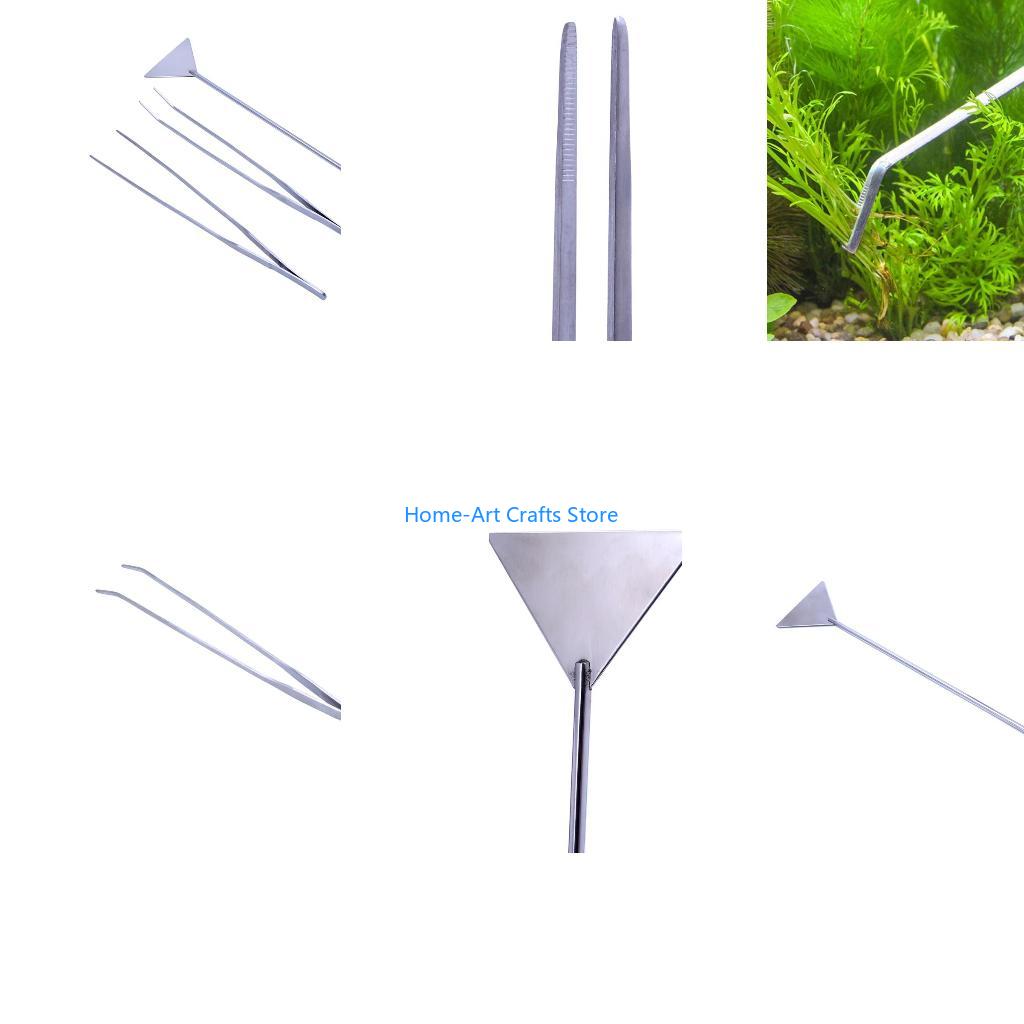 Planted Aquarium Tank Kit - Y3NA 3-delige aquariumgereedschapsset roestvrijstalen pincet spatel