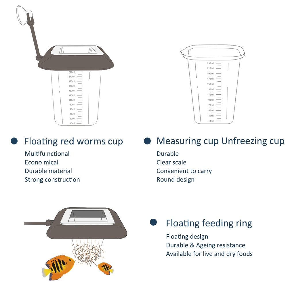 Aquarium Feeder Rode Worm Cup  - Aquarium Plant Red recensie en prijs
