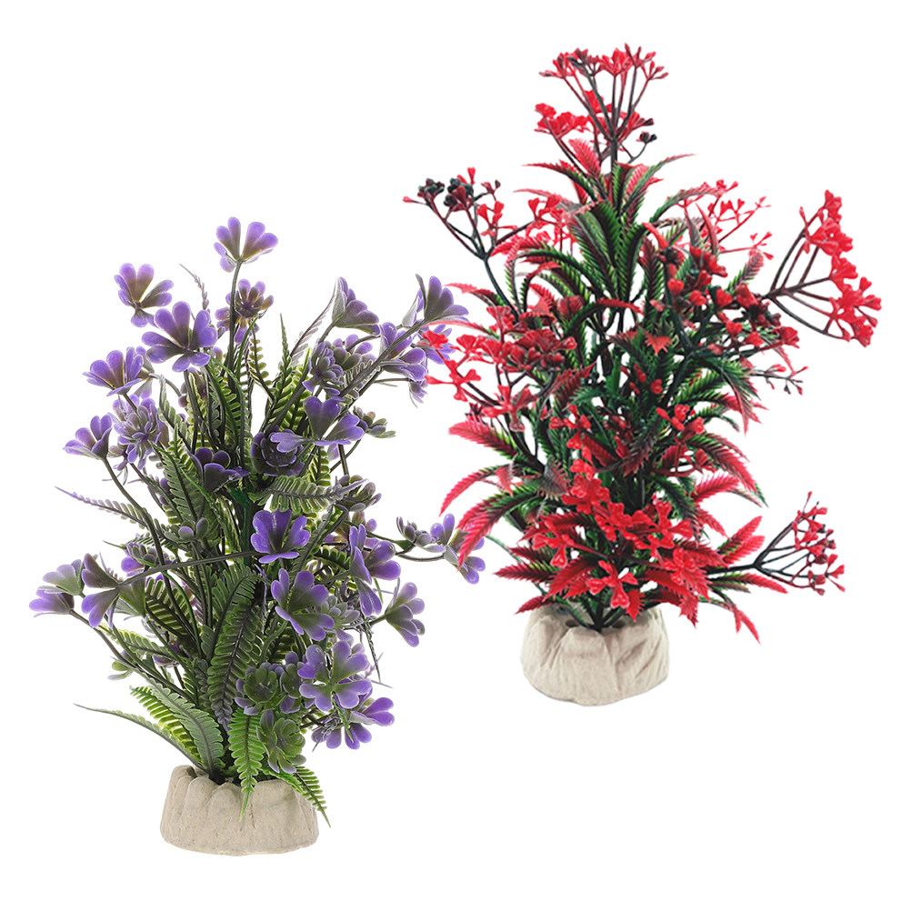2 stuks aquariumdecoratie kuns - Aquarium Plant Red recensie en prijs